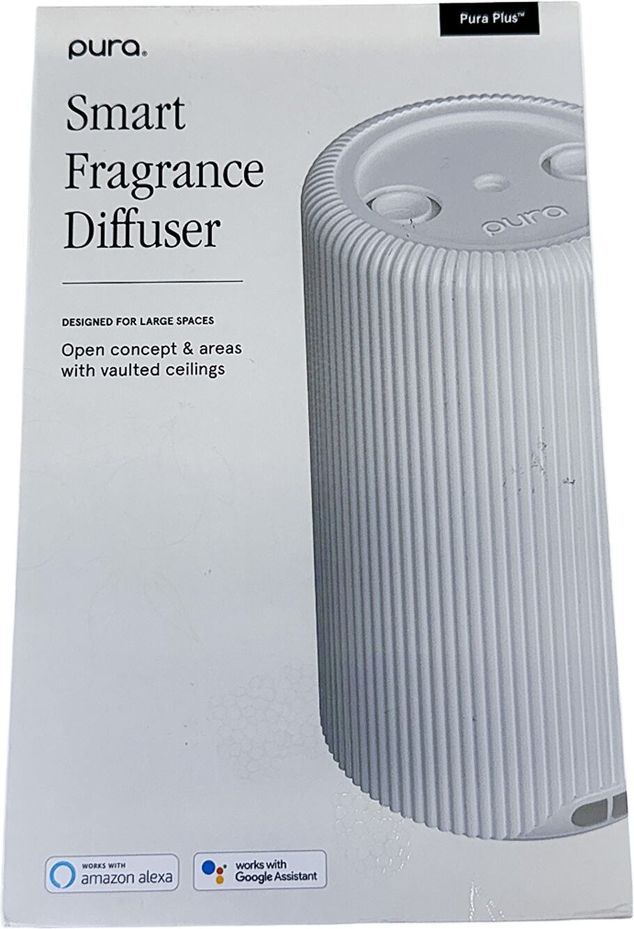 Pura Plus Smart Fragrance Diffuser Large Spaces Adjustable Home Scent White NEW
